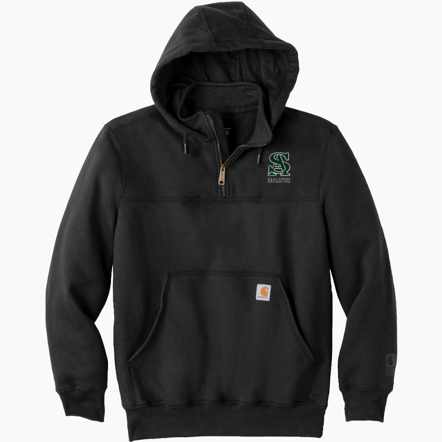 SALEM ACADEMY Navigators <span class="pdp-name-mascot">SALEM ACADEMY Navigators</span> Carhartt Men's Rain Defender Paxton Heavyweight Hooded Zip Mock Sweatshirt