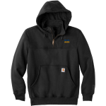 DIME BOX HIGH SCHOOL LONGHORNS <span class="pdp-name-mascot">DIME BOX LONGHORNS</span> Carhartt Men's Rain Defender Paxton Heavyweight Hooded Zip Mock Sweatshirt Front Thumbnail