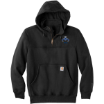 Moanalua Na Menehune <span class="pdp-name-mascot">Moanalua Menehunes</span> Carhartt Men's Rain Defender Paxton Heavyweight Hooded Zip Mock Sweatshirt Front Thumbnail