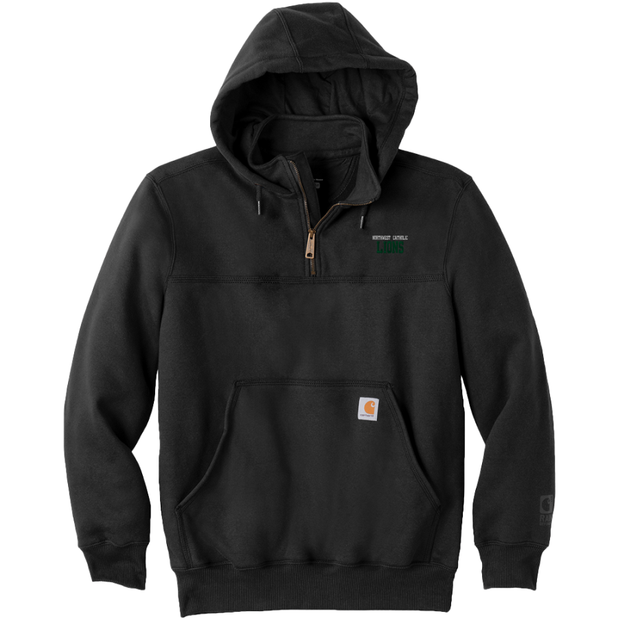 Northwest Catholic Lions <span class="pdp-name-mascot">Northwest Catholic Lions</span> Carhartt Men's Rain Defender Paxton Heavyweight Hooded Zip Mock Sweatshirt