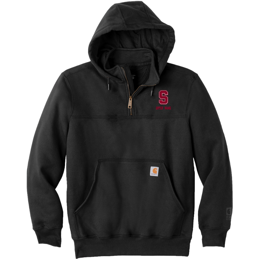 Summerville Indians <span class="pdp-name-mascot">City of Summerville Indians</span> Carhartt Men's Rain Defender Paxton Heavyweight Hooded Zip Mock Sweatshirt