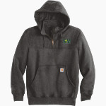 St. Michael Gators Carhartt Men's Rain Defender Paxton Heavyweight Hooded Zip Mock Sweatshirt Front Thumbnail