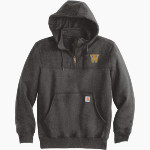Westover Wildcats <span class="pdp-name-mascot">Westover School Wildcats</span> Carhartt Men's Rain Defender Paxton Heavyweight Hooded Zip Mock Sweatshirt Front Thumbnail