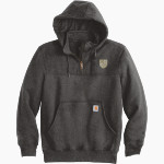 Andrean 59ers Carhartt Men's Rain Defender Paxton Heavyweight Hooded Zip Mock Sweatshirt Front Thumbnail