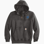 OCRACOKE SCHOOL DOLPHINS <span class="pdp-name-mascot">OCRACOKE DOLPHINS</span> Carhartt Men's Rain Defender Paxton Heavyweight Hooded Zip Mock Sweatshirt Front Thumbnail