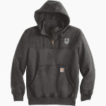 PACT Charter School Official Online Store Carhartt Men's Rain Defender Paxton Heavyweight Hooded Zip Mock Sweatshirt Front Thumbnail