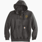 Trinity Tigers <span class="pdp-name-mascot">Trinity College of Florida Tigers</span> Carhartt Men's Rain Defender Paxton Heavyweight Hooded Zip Mock Sweatshirt Front Thumbnail