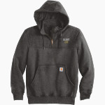 Calvary Lions Carhartt Men's Rain Defender Paxton Heavyweight Hooded Zip Mock Sweatshirt Front Thumbnail