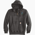 University of Providence Argos <span class="pdp-name-mascot">University of Providence Argos</span> Carhartt Men's Rain Defender Paxton Heavyweight Hooded Zip Mock Sweatshirt Front Thumbnail