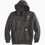 Legacy Eagles Carhartt Men's Rain Defender Paxton Heavyweight Hooded Zip Mock Sweatshirt Front Thumbnail