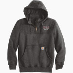 Roxbury Latin <span class="pdp-name-mascot">Roxbury Latin Foxes</span> Carhartt Men's Rain Defender Paxton Heavyweight Hooded Zip Mock Sweatshirt Front Thumbnail