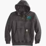 Maple River Eagles <span class="pdp-name-mascot">Maple River Eagles</span> Carhartt Men's Rain Defender Paxton Heavyweight Hooded Zip Mock Sweatshirt Front Thumbnail