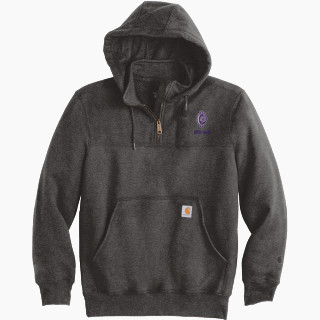 Carhartt Men's Rain Defender Paxton Heavyweight Hooded Zip Mock Sweatshirt