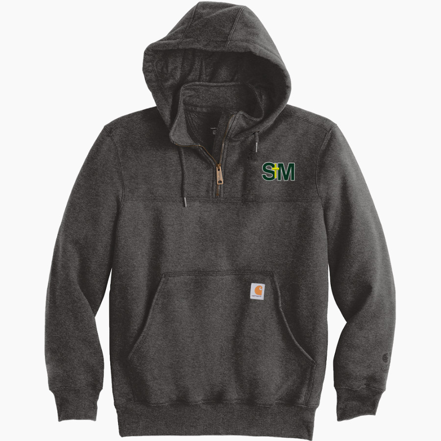 St. Michael Gators Carhartt Men's Rain Defender Paxton Heavyweight Hooded Zip Mock Sweatshirt