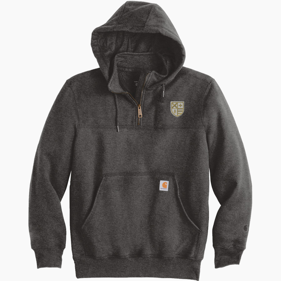 Andrean 59ers Carhartt Men's Rain Defender Paxton Heavyweight Hooded Zip Mock Sweatshirt