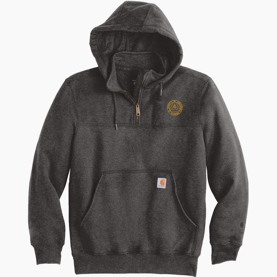 Trinity Tigers <span class="pdp-name-mascot">Trinity College of Florida Tigers</span> Carhartt Men's Rain Defender Paxton Heavyweight Hooded Zip Mock Sweatshirt