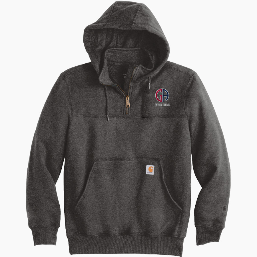Germantown Academy Patriots <span class="pdp-name-mascot">Germantown Academy Patriots</span> Carhartt Men's Rain Defender Paxton Heavyweight Hooded Zip Mock Sweatshirt