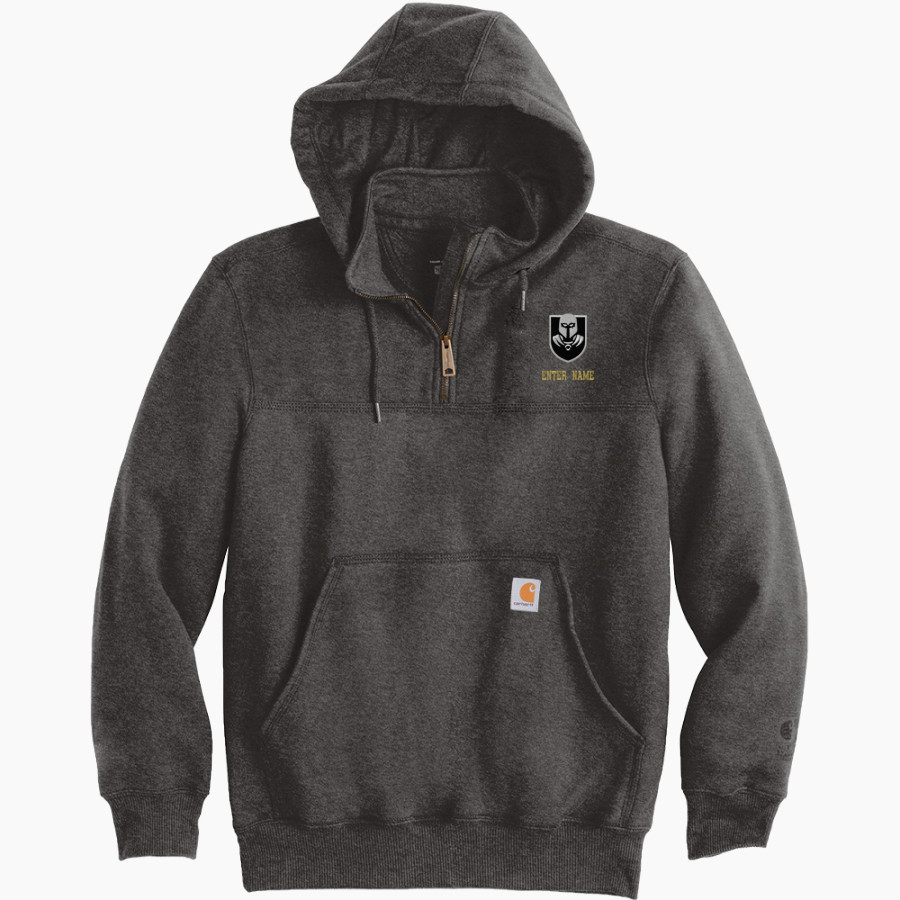 Chattanooga Prep Sentinels Carhartt Men's Rain Defender Paxton Heavyweight Hooded Zip Mock Sweatshirt