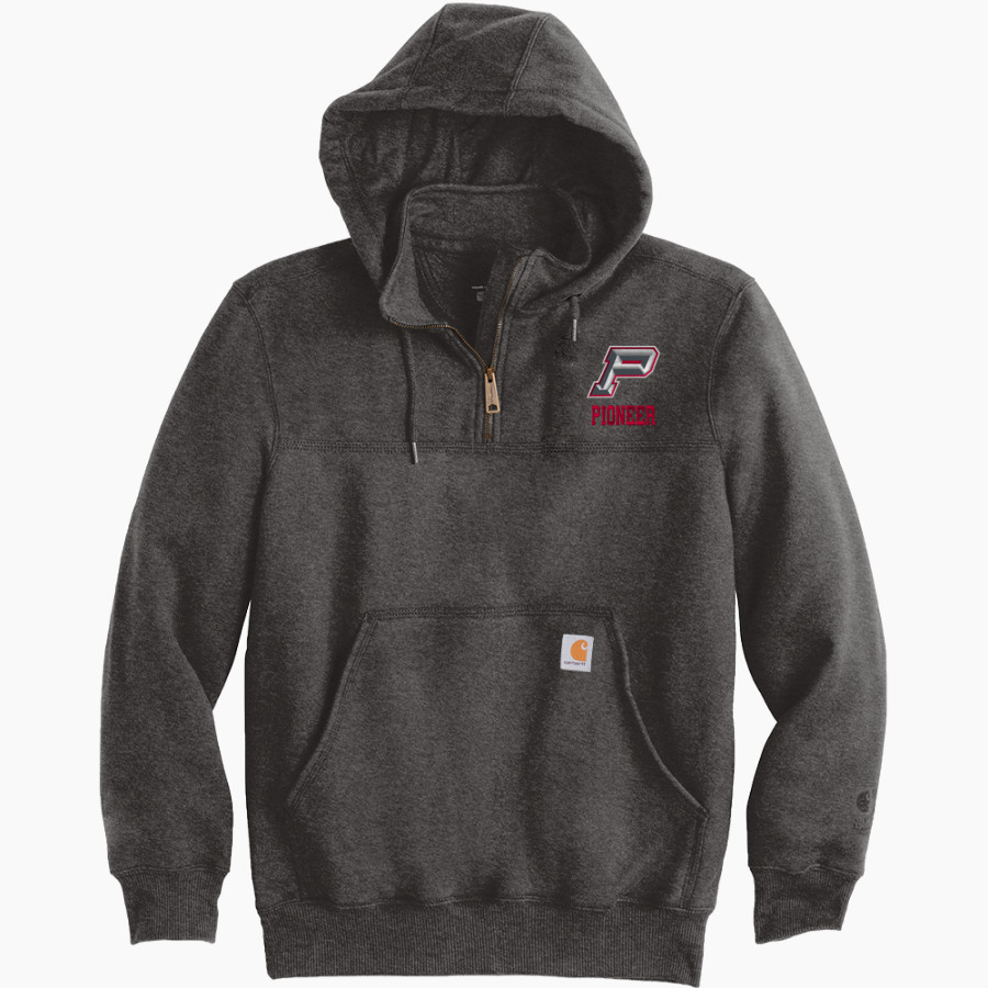 SHARYLAND PIONEER HIGH SCHOOL DIAMONDBACKS <span class="pdp-name-mascot">PIONEER DIAMONDBACKS</span> Carhartt Men's Rain Defender Paxton Heavyweight Hooded Zip Mock Sweatshirt