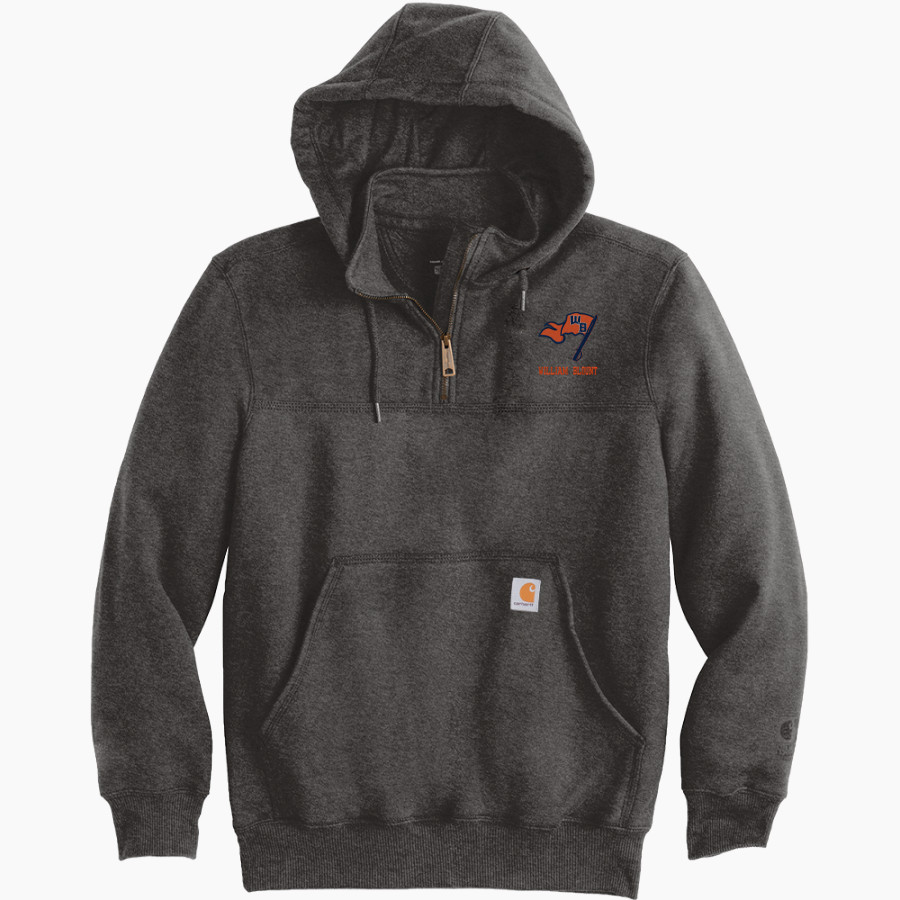 William Blount Governors Carhartt Men's Rain Defender Paxton Heavyweight Hooded Zip Mock Sweatshirt