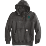 UCS Bobcats <span class="pdp-name-mascot">Underhill Central School Bobcats</span> Carhartt Men's Rain Defender Paxton Heavyweight Hooded Zip Mock Sweatshirt Front Thumbnail