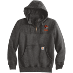 Ainger Cougars <span class="pdp-name-mascot">Ainger Cougars</span> Carhartt Men's Rain Defender Paxton Heavyweight Hooded Zip Mock Sweatshirt Front Thumbnail