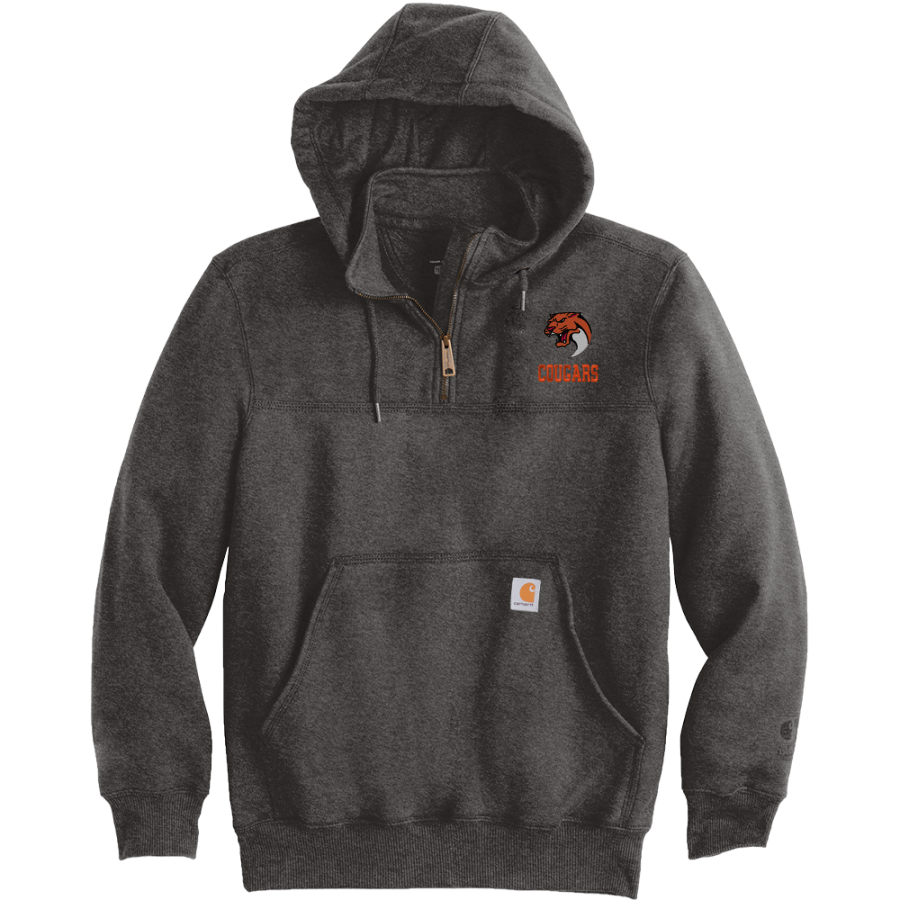 Ainger Cougars <span class="pdp-name-mascot">Ainger Cougars</span> Carhartt Men's Rain Defender Paxton Heavyweight Hooded Zip Mock Sweatshirt