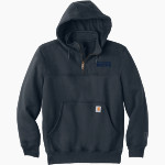 Dutchess BOCES <span class="pdp-name-mascot">Dutchess County BOCES</span> Carhartt Men's Rain Defender Paxton Heavyweight Hooded Zip Mock Sweatshirt Front Thumbnail