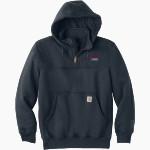 Pike Road Patriots <span class="pdp-name-mascot">Pike Road Patriots</span> Carhartt Men's Rain Defender Paxton Heavyweight Hooded Zip Mock Sweatshirt Front Thumbnail
