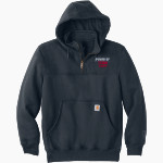APPLETON EAST PATRIOTS <span class="pdp-name-mascot">EAST PATRIOTS</span> Carhartt Men's Rain Defender Paxton Heavyweight Hooded Zip Mock Sweatshirt Front Thumbnail