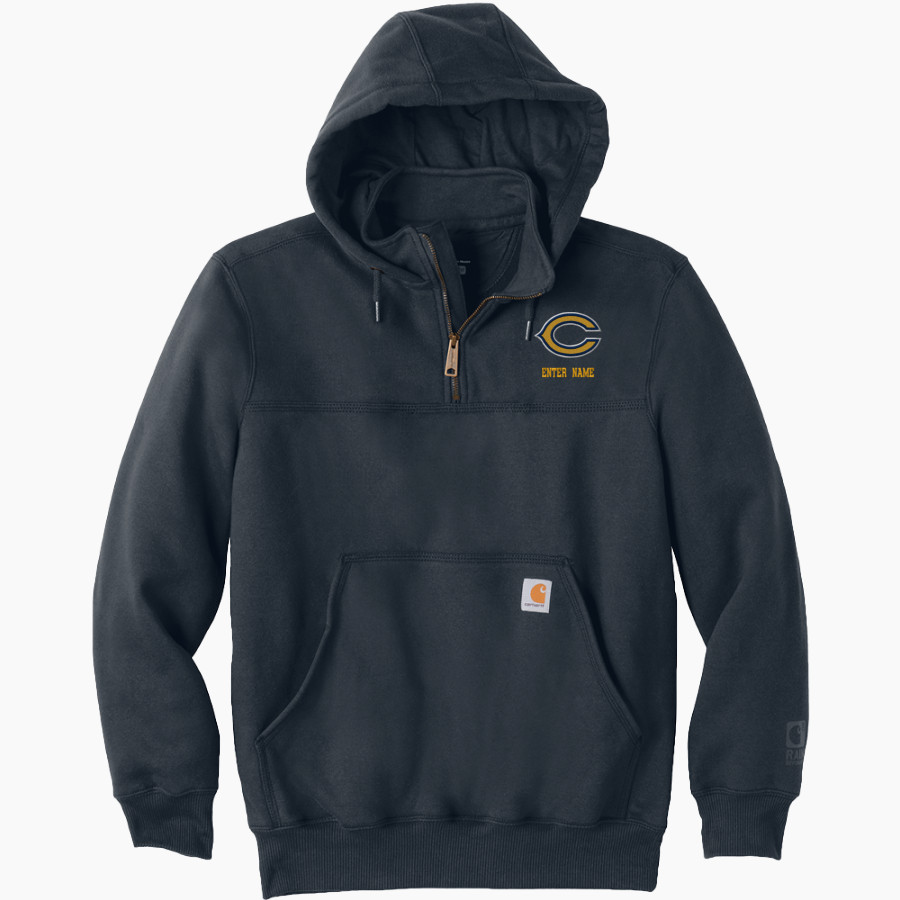 Castle Knights Carhartt Men's Rain Defender Paxton Heavyweight Hooded Zip Mock Sweatshirt
