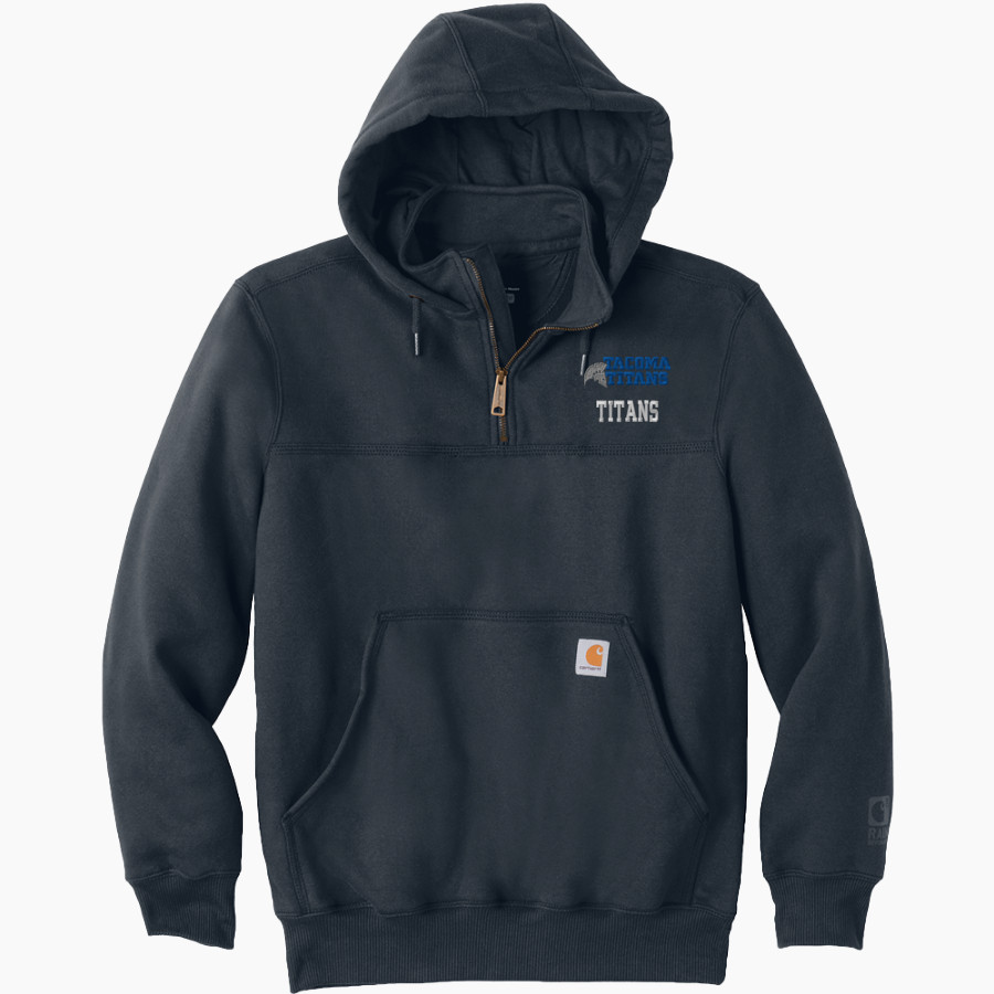 Tacoma Community College Titans <span class="pdp-name-mascot">Tacoma Community College Titans</span> Carhartt Men's Rain Defender Paxton Heavyweight Hooded Zip Mock Sweatshirt
