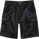 Clarkson-Leigh Patriots Carhartt Men's Rugged Flex Rigby Cargo Short Front Thumbnail