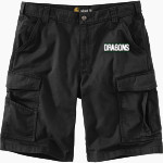 Drew Dragons <span class="pdp-name-mascot">Drew School Dragons</span> Carhartt Mens Rugged Flex Rigby Cargo Short Front Thumbnail