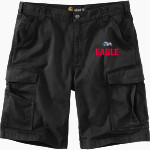 Colonial States Athletic Conference Eagle Carhartt Men's Rugged Flex Rigby Cargo Short Front Thumbnail
