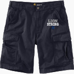 BELLARMINE PREPARATORY SCHOOL LIONS Carhartt Men's Rugged Flex Rigby Cargo Short Front Thumbnail