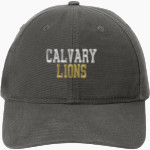 Calvary Lions Carhartt Cotton Canvas Cap Front Thumbnail