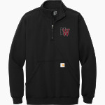 Harvard-Westlake The Official Online Store Carhartt Men's Midweight 1/4-Zip Mock Neck Sweatshirt Front Thumbnail