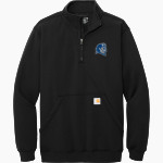 CCSU Blue Devils Carhartt Men's Midweight 1/4-Zip Mock Neck Sweatshirt Front Thumbnail