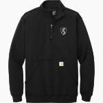 Drew Dragons <span class="pdp-name-mascot">Drew School Dragons</span> Carhartt Men's Midweight 1/4-Zip Mock Neck Sweatshirt Front Thumbnail