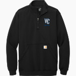 Wheatland-Chili Wildcats Carhartt Men's Midweight 1/4-Zip Mock Neck Sweatshirt Front Thumbnail