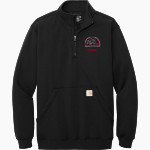 Harrisburg Bulldogs Carhartt Men's Midweight 1/4-Zip Mock Neck Sweatshirt Front Thumbnail