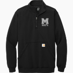 Marietta Blue Devils <span class="pdp-name-mascot">Marietta Blue Devils</span> Carhartt Men's Midweight 1/4-Zip Mock Neck Sweatshirt Front Thumbnail