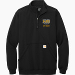 Mary Baldwin Fighting Squirrels <span class="pdp-name-mascot">Mary Baldwin Fighting Squirrels</span> Carhartt Men's Midweight 1/4-Zip Mock Neck Sweatshirt Front Thumbnail