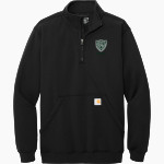NYC Police Athletic League Online Store <span class="pdp-name-mascot">New York City PAL</span> Carhartt Men's Midweight 1/4-Zip Mock Neck Sweatshirt Front Thumbnail