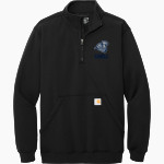 Connecticut College Camels <span class="pdp-name-mascot">Connecticut College Camels</span> Carhartt Men's Midweight 1/4-Zip Mock Neck Sweatshirt Front Thumbnail
