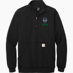 LIVINGSTON COLLEGIATE ACADEMY Wolves Carhartt Men's Midweight 1/4-Zip Mock Neck Sweatshirt Front Thumbnail