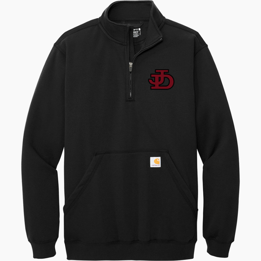Jamesville DeWitt Red Rams Carhartt Men's Midweight 1/4-Zip Mock Neck Sweatshirt