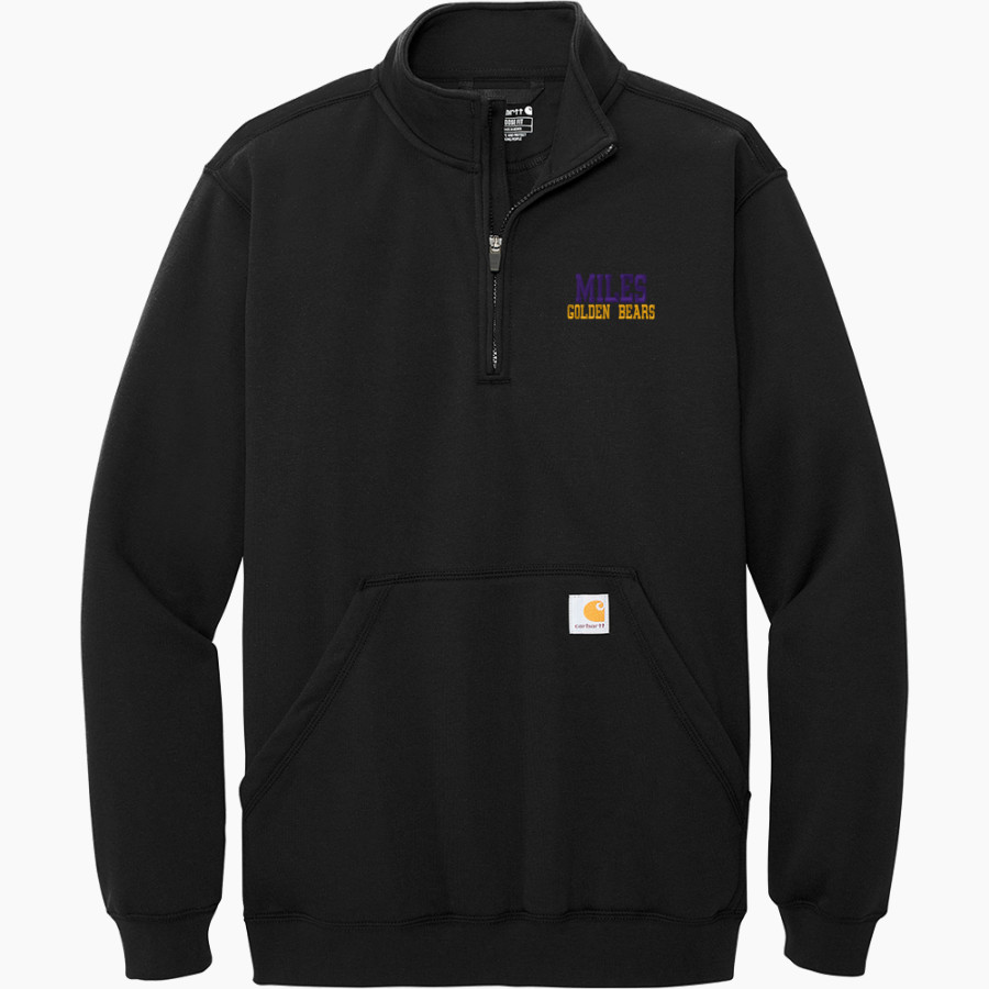 Miles Golden Bears <span class="pdp-name-mascot">Miles Golden Bear</span> Carhartt Men's Midweight 1/4-Zip Mock Neck Sweatshirt