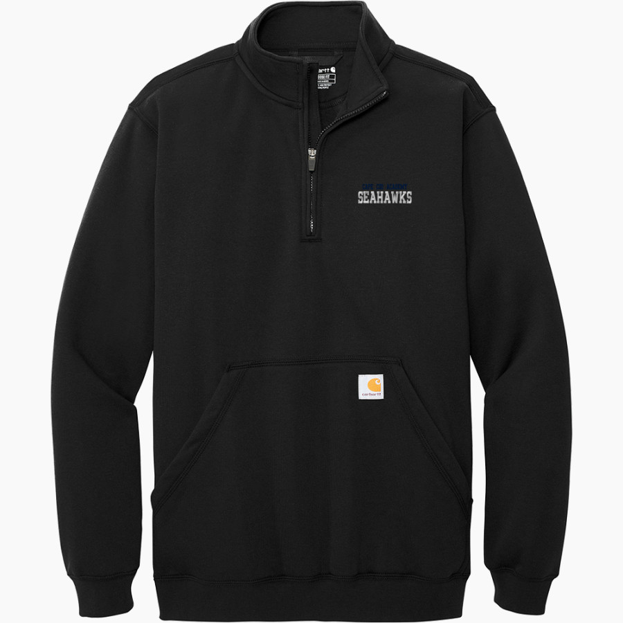 Cape Cod Academy Seahawks Carhartt Men's Midweight 1/4-Zip Mock Neck Sweatshirt